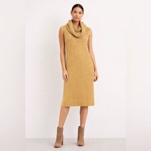 Michael Kors Gold Midi Dress